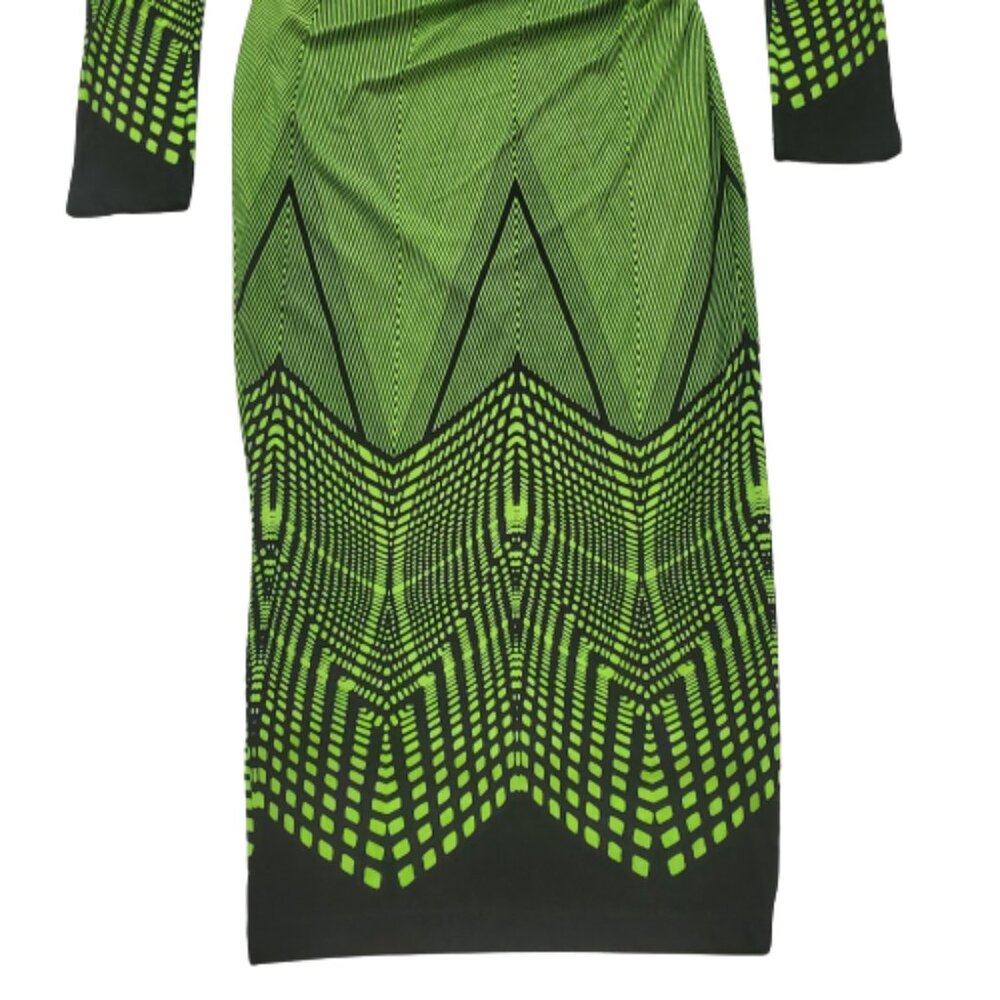 Nyla & Noelle Women's Neon Night Style Long Sleeve Bodycon Maxi Dress Small NWT - Picture 9 of 16